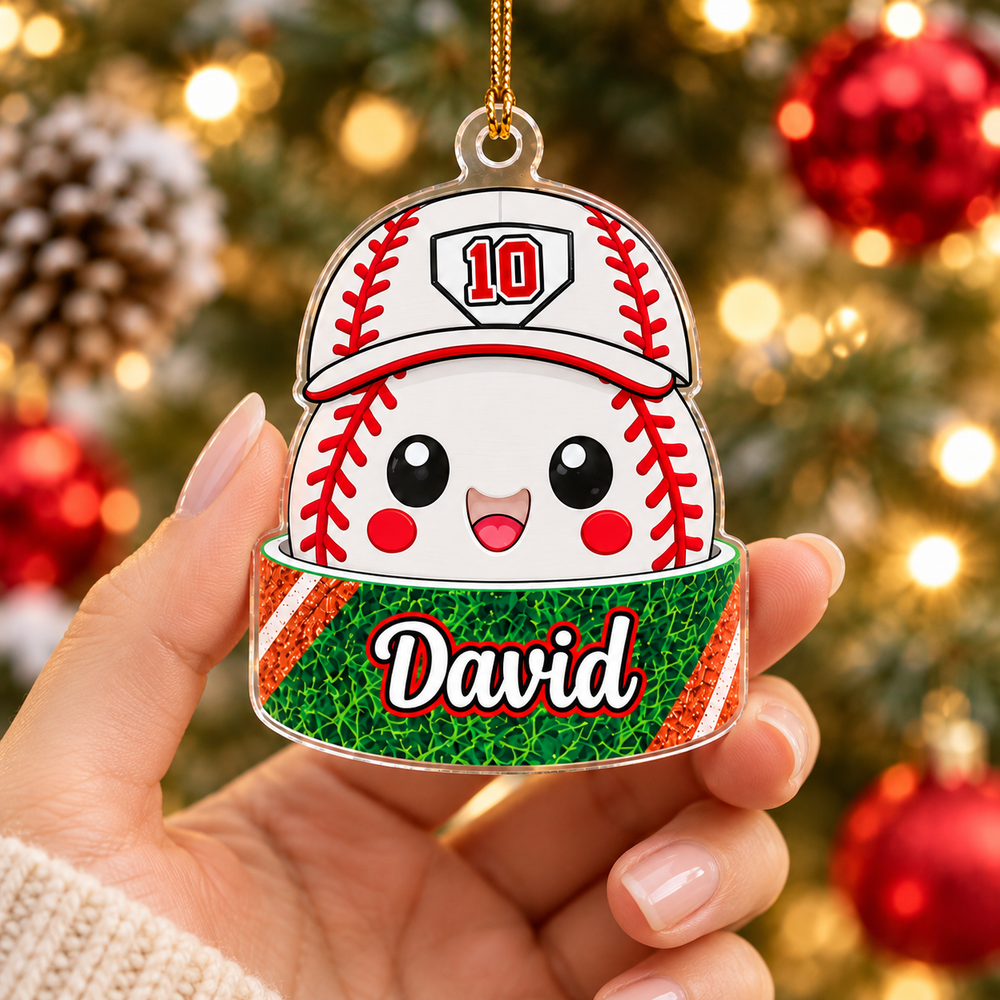 Baseball Softball Ornament - product view 2