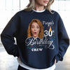 BojjiCo Custom 30th Birthday Photo T-Shirts Matching Party Group Shirts For Men Women Funny Custom Face Shirt Crew Aesthetic 1996 Vintage Birthday T-Shirt Cotton Tee Personalized Gag Gift Milestone Celebration Apparel