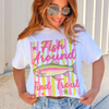 BojjiCo Fish Around Find Trout Lake Day Girl Trip Meme Graphic T-Shirt For Women And Men Preppy Retro Funny Aesthetic Cotton Colorful Rainbow Fish Print Outdoor Bass Fishing Lover Apparel Perfect Novelty Gift For Anglers Summer Casual Top