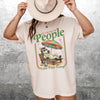 Bojjico My Tolerance For People Graphic Tee Women's Oversized Loose Basic T-Shirt Retro Funny Sarcastic Introvert Summer Casual Tops Butter Yellow Soft Cotton Blend Novelty Vacation Beach Shirt Y2K Vintage Aesthetic Streetwear