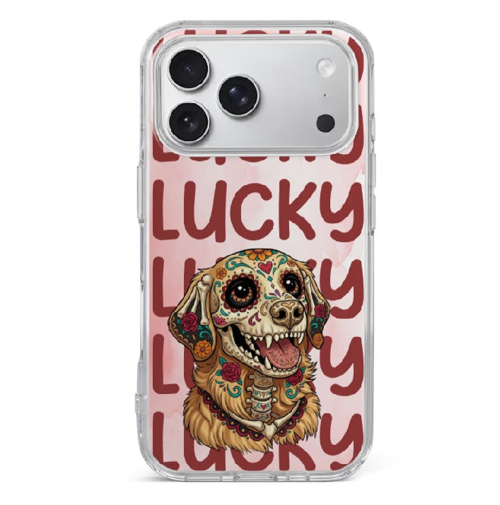 Custom Pet Portrait Sugar Skull Phone Case Personalized Day of the Dead Dog and Cat Calavera Gift