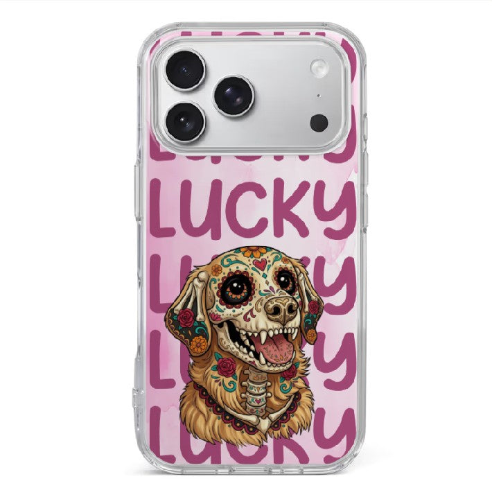 Custom Pet Portrait Sugar Skull Phone Case Personalized Day of the Dead Dog and Cat Calavera Gift