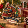 Close-up of 250 1776-2026 America Anniversary Patriotic Train Ornament for streetwear fans in Austin, Texas