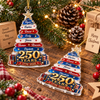 250 Years 1776-2026 America Semiquincentennial Patriotic Christmas Tree Ornament Personalized Family on a hanger, ready to ship from Austin, Texas