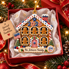 Customer in Austin, Texas wearing 250 Years America Ornament Personalized Patriotic Gingerbread House Christmas Keepsake