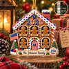 Close-up of 250 Years America Ornament Personalized Patriotic Gingerbread House Christmas Keepsake for streetwear fans in Austin, Texas