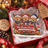 Close-up of 250 Years of Freedom Ornament 1776-2026 Patriotic Reindeer Sleigh Acrylic Christmas Tree Decor for streetwear fans in Austin, Texas