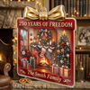 Customer in Austin, Texas wearing 250 Years of Freedom Ornament America 250th Anniversary Patriotic Christmas Fireplace Decor Personal