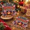 Close-up of 250 Years of Freedom Ornament America 250th Anniversary Patriotic Christmas Tree Decor Personalized  for streetwear fans in Austin, Texas