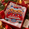 Close-up of 250 Years of Freedom Ornament Patriotic Gingerbread Truck Christmas Gift for streetwear fans in Austin, Texas