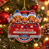 Close-up of 250 Years of Freedom Ornament Patriotic Gingerbread Truck Christmas Gift for streetwear fans in Austin, Texas