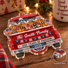 Customer in Austin, Texas wearing 250 Years of Freedom Ornament Personalized Patriotic Gingerbread Truck Christmas Gift