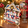 Customer in Austin, Texas wearing 250th Anniversary Ornament 1776-2026 Semiquincentennial Patriotic Snowman Christmas Tree Decor
