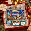 Customer in Austin, Texas wearing 250th Anniversary Ornament 1776-2026 USA Explore America Route 66 Adventure Awaits Patriotic Travel 