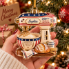 250th Years Of Freedom Sourdough Makes Life Better Christmas Ornament Patriotic Baking Gift on a hanger, ready to ship from Austin, Texas