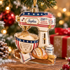 Close-up of 250th Years Of Freedom Sourdough Makes Life Better Christmas Ornament Patriotic Baking Gift for streetwear fans in Austin, Texas