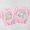 BojjiCo Trending Catch Phrase Shirt Duck Duck Goose Guess What Shirt Cute Brushstroke Duck Graphic Tee Summer Beach Vintage Tee Girly Boutique Tee Aesthetic Trendy Coppy Cute Birds Double Sided Print Short Sleeve T-Shirt