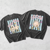 BojjiCo Trending Catch Phrase Shirt Duck Duck Goose Guess What Shirt Cute Brushstroke Duck Graphic Tee Summer Beach Vintage Tee Girly Boutique Tee Aesthetic Trendy Coppy Cute Birds Double Sided Print Short Sleeve T-Shirt