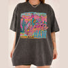 Bojjico Neon Yeehaw Graphic Oversized T-Shirt For Women Retro Westerncore Electric Cowgirl Cream Cotton Blend Trendy Country Concert Outfit Preppy Y2K Festival Top Rodeo Night Nashville Bachelorette Party Boutique Tee