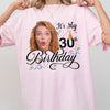 BojjiCo Custom 30th Birthday Photo T-Shirts Matching Party Group Shirts For Men Women Funny Custom Face Shirt Crew Aesthetic 1996 Vintage Birthday T-Shirt Cotton Tee Personalized Gag Gift Milestone Celebration Apparel