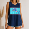 BojjiCo Retro Sailfish Shirt Tank Top for Men Coastal Tropical Beachcore Aesthetic Purple Cotton Teal Pink Graphic Deep Sea Fishing Beach Vacation Apparel Sleeveless Marlin Sportfishing Vintage Fisherman Dad Gifts Summer Graphic Tee