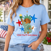 Bojjico Weenie Proud To Be An American T-Shirt for Women Patriotic Americana Dog Mom Pet Lover Short Sleeve Crew Neck Graphic Tee 4th of July Independence Day Dachshund Lovers Statue Of Liberty Cute Preppy Outfit