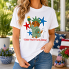 Bojjico Weenie Proud To Be An American T-Shirt for Women Patriotic Americana Dog Mom Pet Lover Short Sleeve Crew Neck Graphic Tee 4th of July Independence Day Dachshund Lovers Statue Of Liberty Cute Preppy Outfit