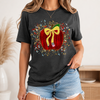 Bojjico Apple Paint Splatter Teacher Back To School Gift Graphic T-Shirt For Women Teachers Artsy Teacher Core Retro Beige Cotton Tee With Pencil Bow Cute Preppy Teacher Appreciation Shirt Kindergarten Educator Top First Day Meet Your Class Outfit