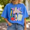 Bojjico You Can Do Hard Things Crayons Graphic T-Shirt Teacher School Counselor Women Teachercore Motivational Colorful Whimsical Retro Yellow Cotton Top Back To School Pencil Apple STAAR Testing Inspirational Gift Apparel