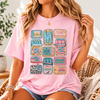 Bojjico Women's Sardine Collage Summer Tee Oversized Graphic T-Shirt Preppy Sardine-Core Coastal Grandmother Fisherman Aesthetic Mint Green Cotton Top Vintage Tinned Fish Graphic Quirky Foodie Portugal Vacation Shirt