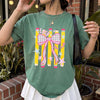 Bojjico Custom Teacher Shirt Oversized Tee For Teachers Coquette Preppy Aesthetic Mint Green Cotton Personalized Grade Pencil Bow Graphic Back To School First Day Teacher Appreciation Team Matching