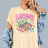 Bojjico Oversized Sardines Graphic Tee Women's T-Shirt Quirky Retro Y2K Funky Pop Art Cream Cotton Blend Vintage Drop Shoulder Short Sleeve Tinned Fish Design Sardinecore Coastal Chic Tomato Girl Summer Fisherman Aesthetic
