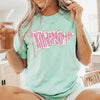 Bojjico Personalized Pre K Preschool Kindergarten 5th Grade Floral Pennant Teacher T Shirt for Women Teachers Preppy Girly Teachercore Aesthetic Mint Green Cotton Oversized Fit Back To School First Day Outfit Custom Grade Level Graphic Tee