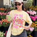 BojjiCo Trendy Kiss My Bass Graphic T-Shirt For Women Preppy Coquette Y2K Aesthetic Pink Cotton Blend Funny Fishing Gifts Vintage Fisher Tee Summer Tops Limited Edition Birthday Gift For Her Unisex Streetwear Garment Casual Crewneck T-Shirt