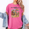 BojjiCo We Pride At Dawn T-Shirt Vintage Western Cowgirl Horse Riding Graphic Tee LGBTQ Rainbow Flag Pride Month Desert Cactus Cream Ivory TShirt Retro Southern Country Gay Lesbian Ally Gift Women Men Casual Aesthetic Short Sleeve Top
