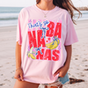 BojjiCo That's So Banana Summer Coquette Bow Graphic T-Shirt Cute Pink Yellow Aesthetic Oversized Tee For Women Trendy Summer Beach Vacation Outfit Y2K Casual Short Sleeve White Cotton Top Girls