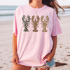 Preppy Patterned Lobster Graphic Tee T-Shirt Coastal Grandmother Beachy Aesthetic Summer Vacation Breathable Blend Oversized Fit Short Sleeve Top Leopard Checkerboard Polka Dot Print
