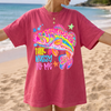 BojjiCo Talk Bassy To Me Meme Bass Fishing Shirt Neon Bass Fish Sublimation Tee Funny Fishing Graphic Beach Vacation T-Shirt Preppy Colorful Fish T-Shirt Design Trendy Fishing Oversized Top