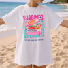 Sardines With Lemon And Olive Oil Graphic T-Shirt Oversized Graphic Tee For European Summer Quirky Coastal Preppy Aesthetic Mediterranean Vibes Light Yellow Cotton Blend Pink Blue Print Vintage Tinned Fish Fashion Beach Cover Up Retro Food Shirt