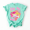 BojjiCo Kiss My Bass Graphic T-Shirt Unisex Y2K Preppy Retro Coquette Aesthetic Light Blue Cotton Blend Tee Pink Heart Sunglasses Fish Design Vintage Style Fisher Apparel Birthday Gift For Anglers Summer Outdoors Vacation Wear