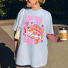 BojjiCo Trendy Kiss My Bass Graphic T-Shirt For Women Preppy Coquette Y2K Aesthetic Pink Cotton Blend Funny Fishing Gifts Vintage Fisher Tee Summer Tops Limited Edition Birthday Gift For Her Unisex Streetwear Garment Casual Crewneck T-Shirt