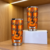 Personalized Acoustic Guitar Music Tumbler Custom Name Guitarist Gift - product view 3