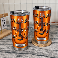 Personalized Acoustic Guitar Music Tumbler Custom Name Guitarist Gift - product view 6