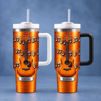 Personalized Acoustic Guitar Music Tumbler Custom Name Guitarist Gift - product view 10