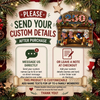 Close-up of America 250 1776-2026 Personalized Family Stocking Ornament Semiquincentennial Commemorative Gift for streetwear fans in Austin, Texas
