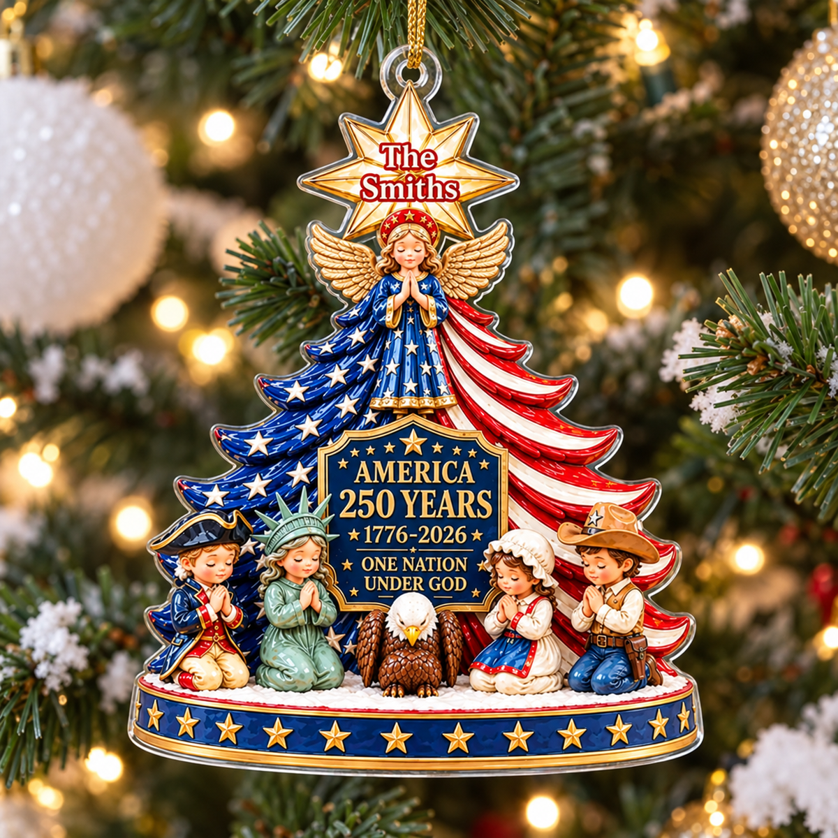 America 250 Angel Tree Ornament - main product view