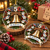 Close-up of America 250 Liberty and Freedom Personalized Christmas Ornament Patriotic Family Gift for streetwear fans in Austin, Texas