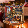 America 250th Anniversary Acrylic Ornament, Personalized Family Name Patriotic Christmas Holiday Dec on a hanger, ready to ship from Austin, Texas
