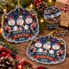 Customer in Austin, Texas wearing America 250th Anniversary Patriotic Snowman Christmas Ornament Personalized USA Semiquincentennial G
