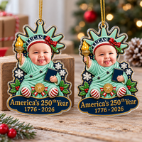 Baby Photo Liberty America 250 Ornament - product detail 5